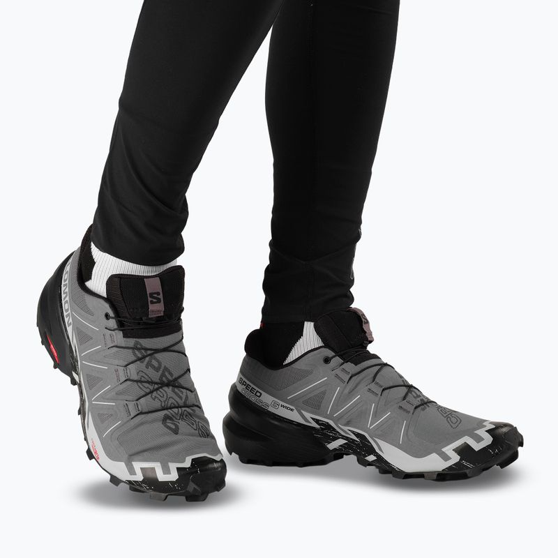 Pánske bežecké topánky Salomon Speedcross 6 Wide quiet shade/black/pearl blue 14