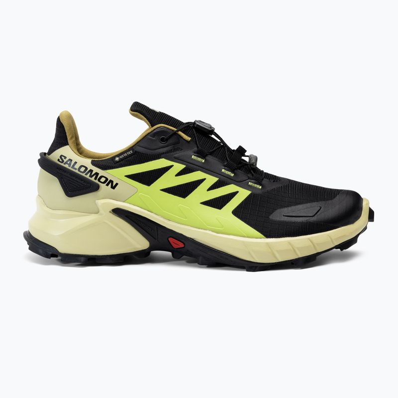 Pánska bežecká obuv Salomon Supercross 4 GTX čierno-zelená L417317 2