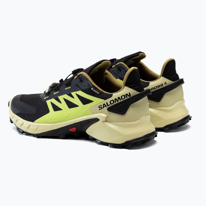 Pánska bežecká obuv Salomon Supercross 4 GTX čierno-zelená L417317 5