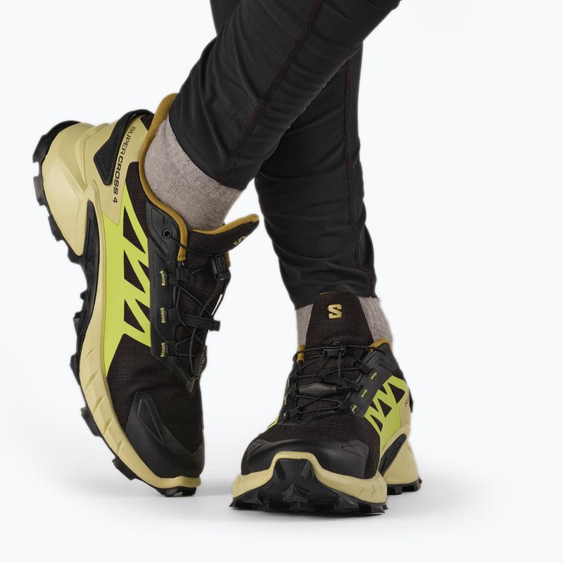 Pánska bežecká obuv Salomon Supercross 4 GTX čierno-zelená L417317 3