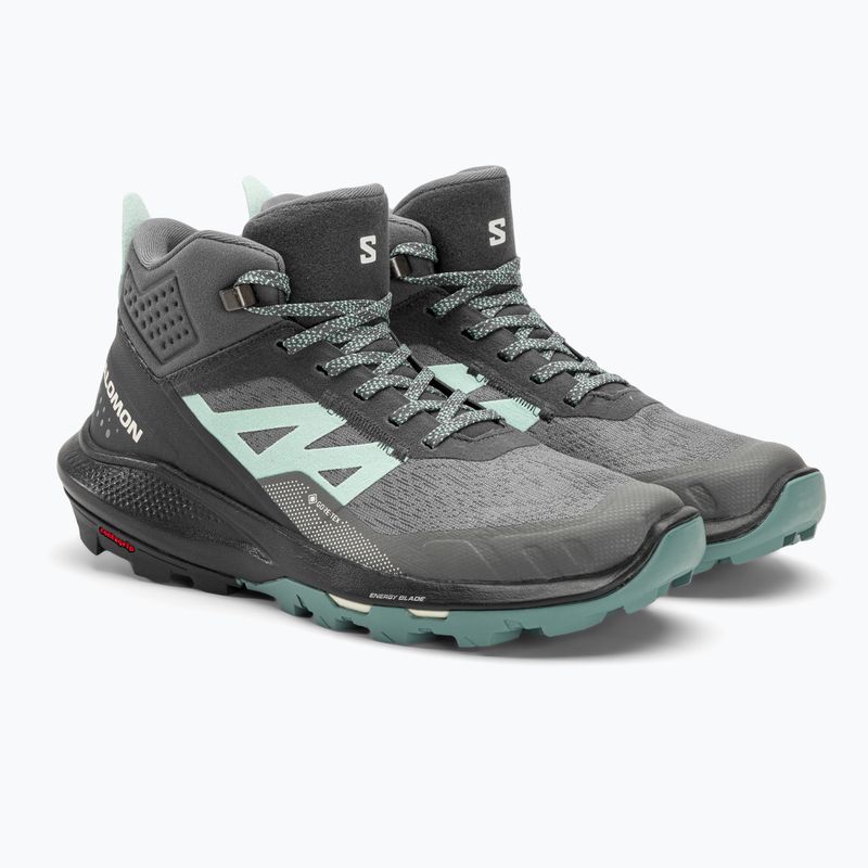 Salomon Outpulse Mid GTX dámske trekové topánky ebony/qush/ebony 4
