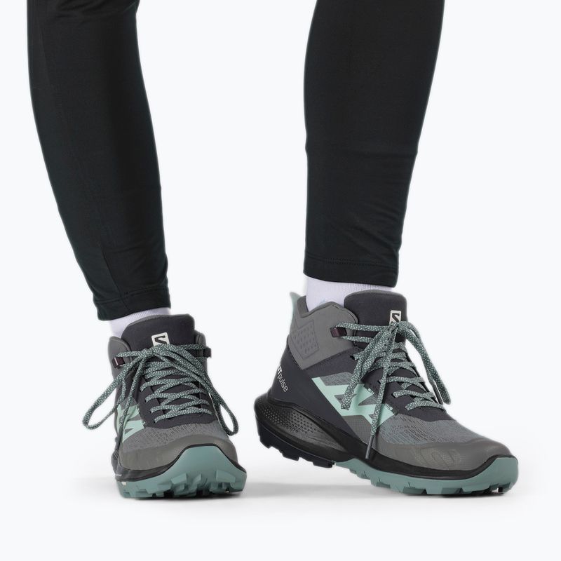 Salomon Outpulse Mid GTX dámske trekové topánky ebony/qush/ebony 16