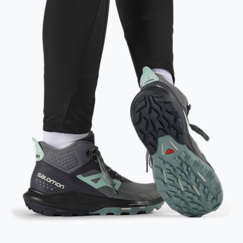 Salomon Outpulse Mid GTX dámske trekové topánky ebony/qush/ebony 17