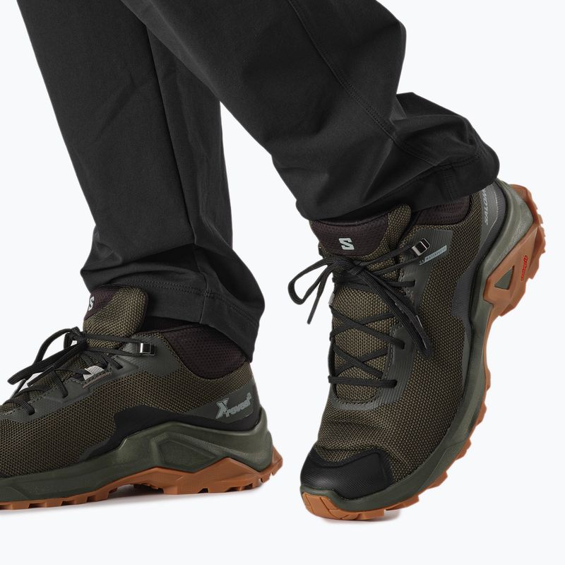 Pánske trekingové topánky Salomon X Reveal Chukka CSWP 2 zelené L41763 15