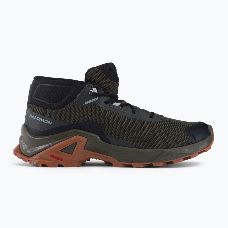Pánske trekingové topánky Salomon X Reveal Chukka CSWP 2 zelené L41763 2