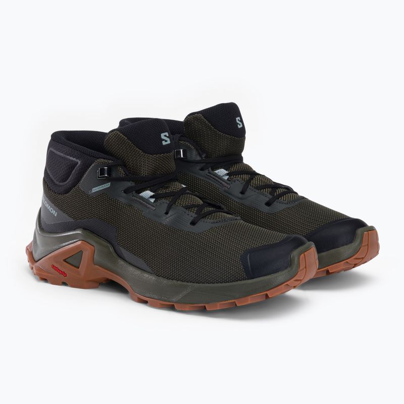 Pánske trekingové topánky Salomon X Reveal Chukka CSWP 2 zelené L41763 5
