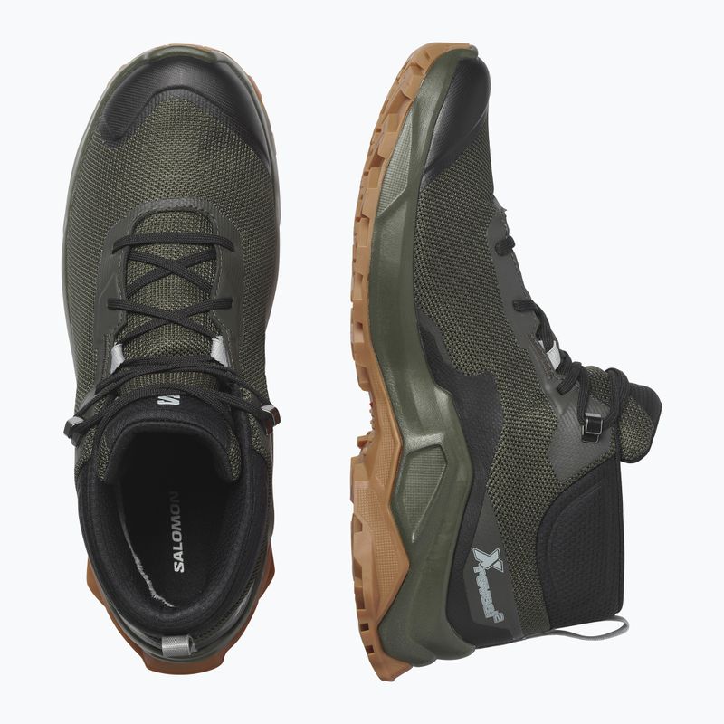 Pánske trekingové topánky Salomon X Reveal Chukka CSWP 2 zelené L41763 13