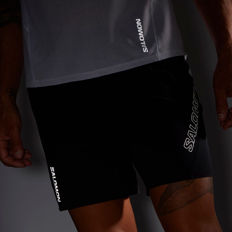 Pánske bežecké šortky Salomon Sense Aero 7'' tmavo čierne 5