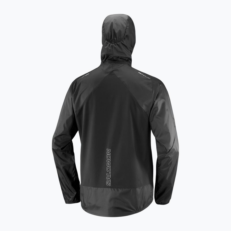 Pánska bežecká bunda Salomon Cross Wind deep black 5
