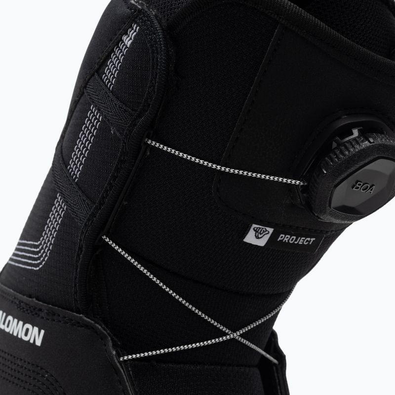Detské snowboardové topánky Salomon Project Boa čierne L416817 7