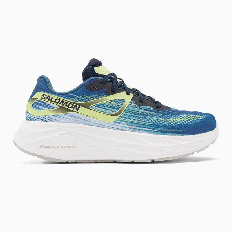 Pánska bežecká obuv Salomon Aero Glide blue ashes/dark sapphire/sunny lime 2