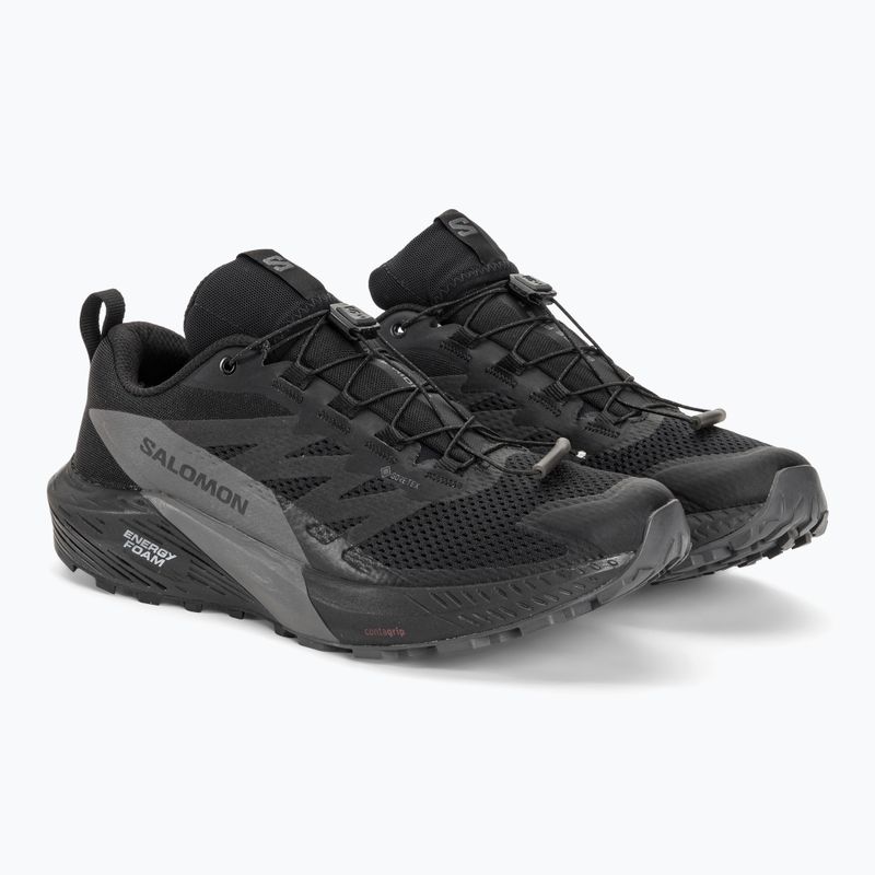 Pánska bežecká obuv Salomon Sense Ride 5 GTX black/magnet/black 4