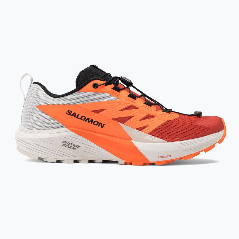 Pánska bežecká obuv Salomon Sense Ride 5 lunar rock/shocking orange/fiery red 2