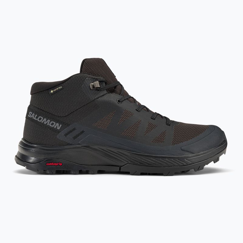 Salomon Outrise Mid GTX pánske trekové topánky black L47143500 2