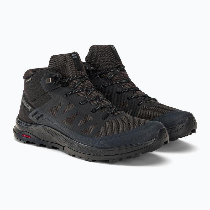 Salomon Outrise Mid GTX pánske trekové topánky black L47143500 4