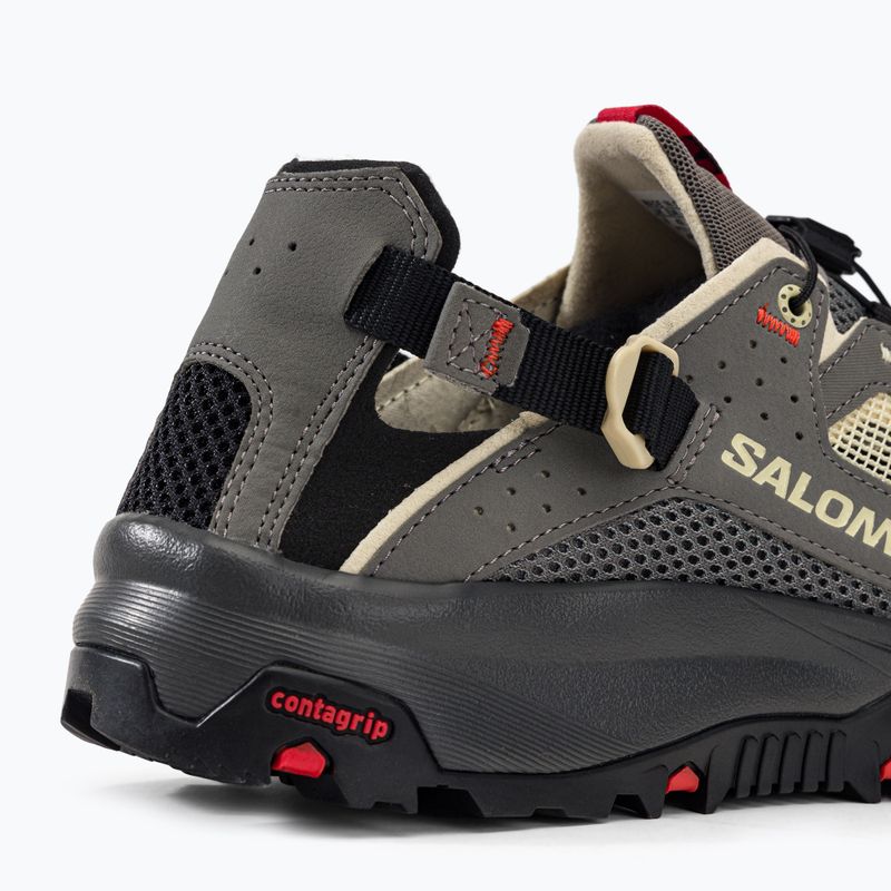 Pánske trekingové topánky Salomon Techamphibian 5 pewter/moth/fiery red 10