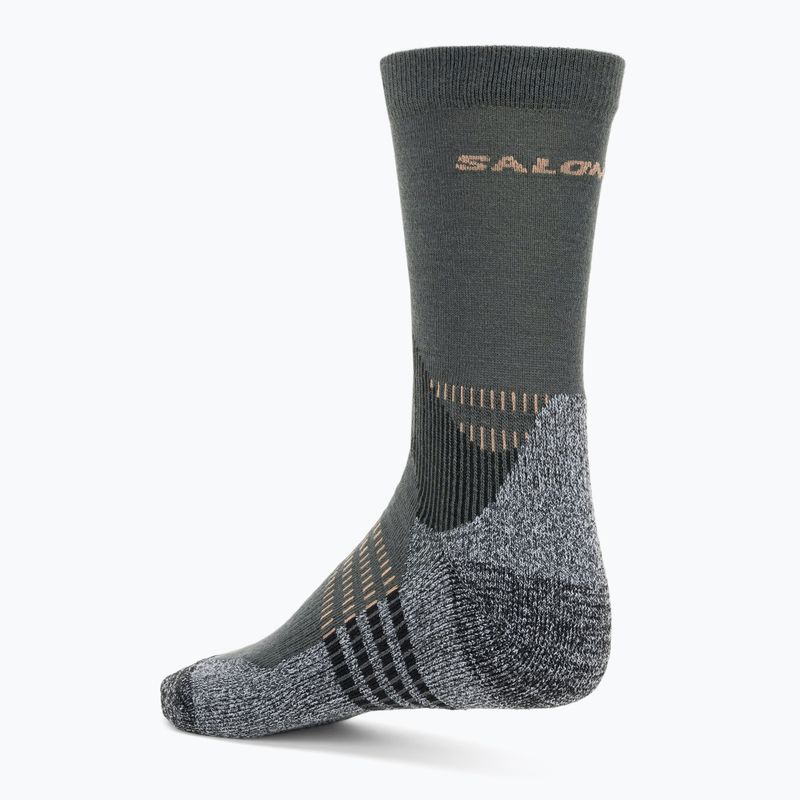 Salomon X Ultra Access Crew 2 páry ebony/rainy day trekkingové ponožky 3