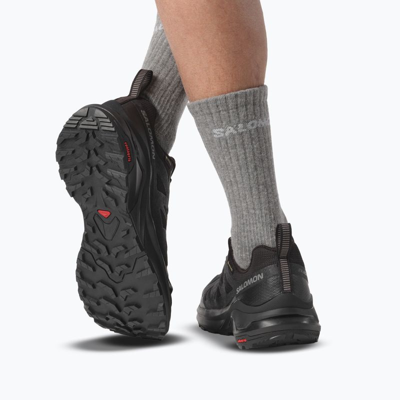 Pánske turistické topánky Salomon X-Adventure GTX Black/Black/Black 6