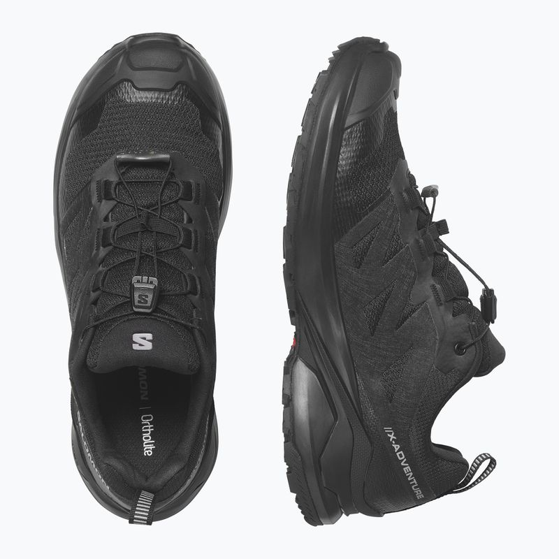 Dámske trekingové topánky Salomon X-Adventure GTX Black/Black/Black 3