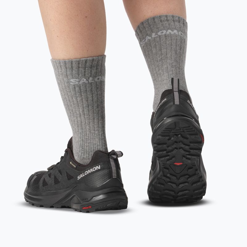 Dámske trekingové topánky Salomon X-Adventure GTX Black/Black/Black 6