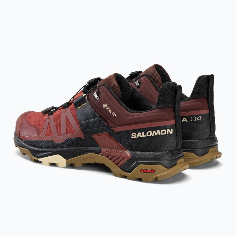 Pánske trekové topánky Salomon X Ultra 4 GTX bordová L47352700 3