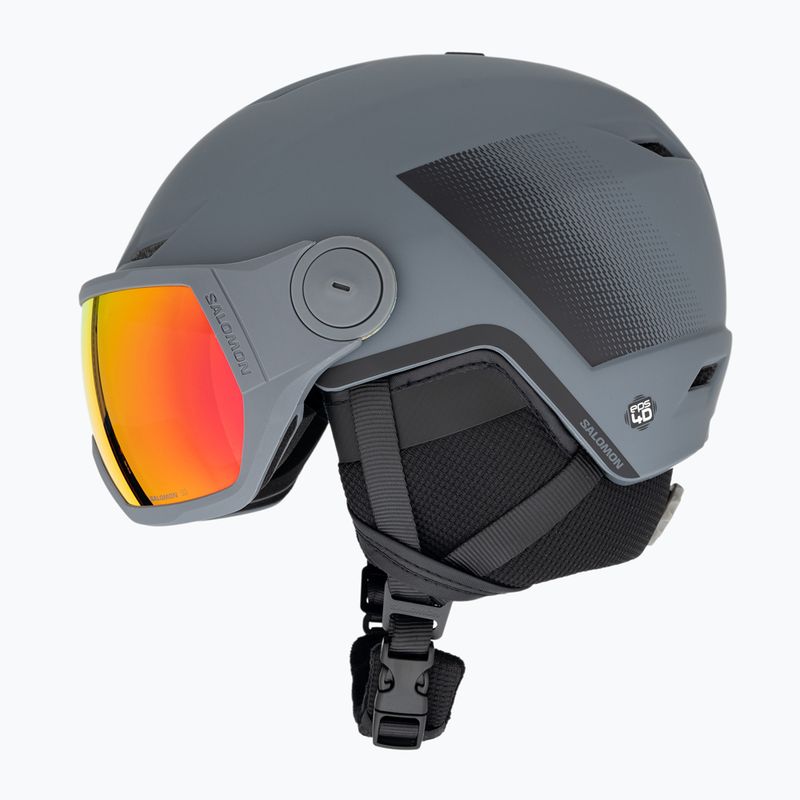 Salomon Pioneer LT Visor S2 lyžiarska prilba ebony/red 5