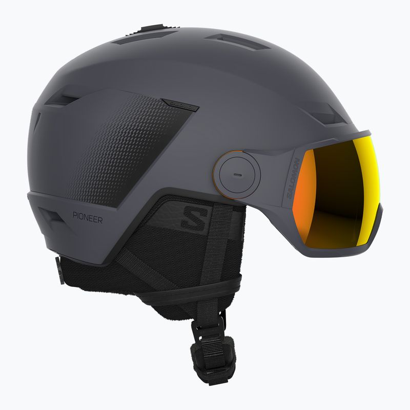 Salomon Pioneer LT Visor S2 lyžiarska prilba ebony/red 7