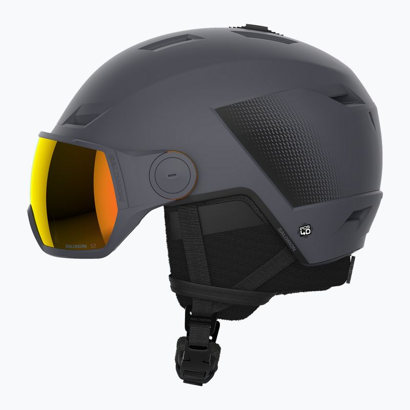 Salomon Pioneer LT Visor S2 lyžiarska prilba ebony/red 8