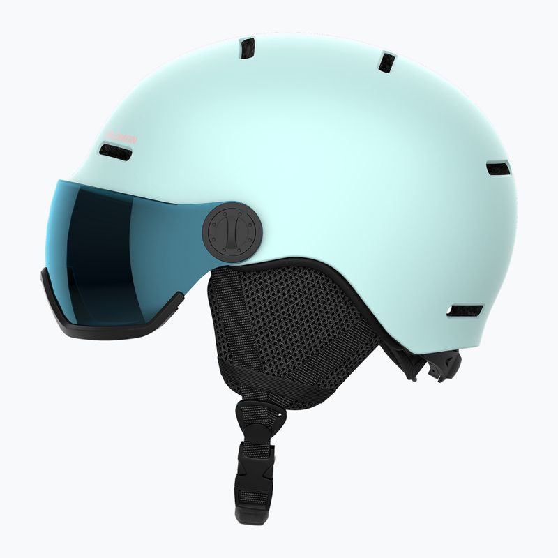 Detská lyžiarska prilba Salomon Orka Visor bleached aqua 2