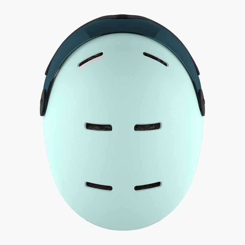Detská lyžiarska prilba Salomon Orka Visor bleached aqua 4