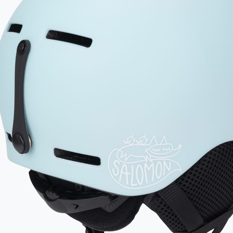 Detská lyžiarska helma Salomon Orka bleached aqua 8