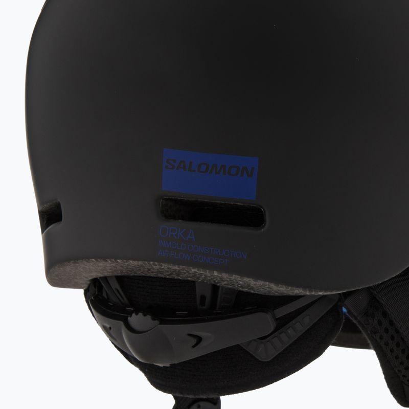 Detská lyžiarska helma Salomon Orka Visor black 8