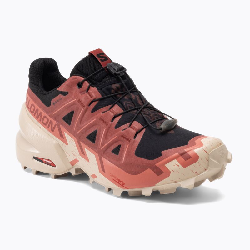 Dámska bežecká obuv Salomon Speedcross 6 GTX black/cow hide/faded rose
