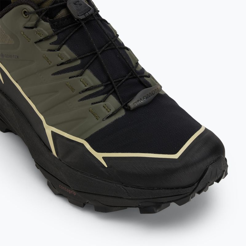 Pánske bežecké topánky Salomon Thundercoss GTX olive night/black/alfalfa 7