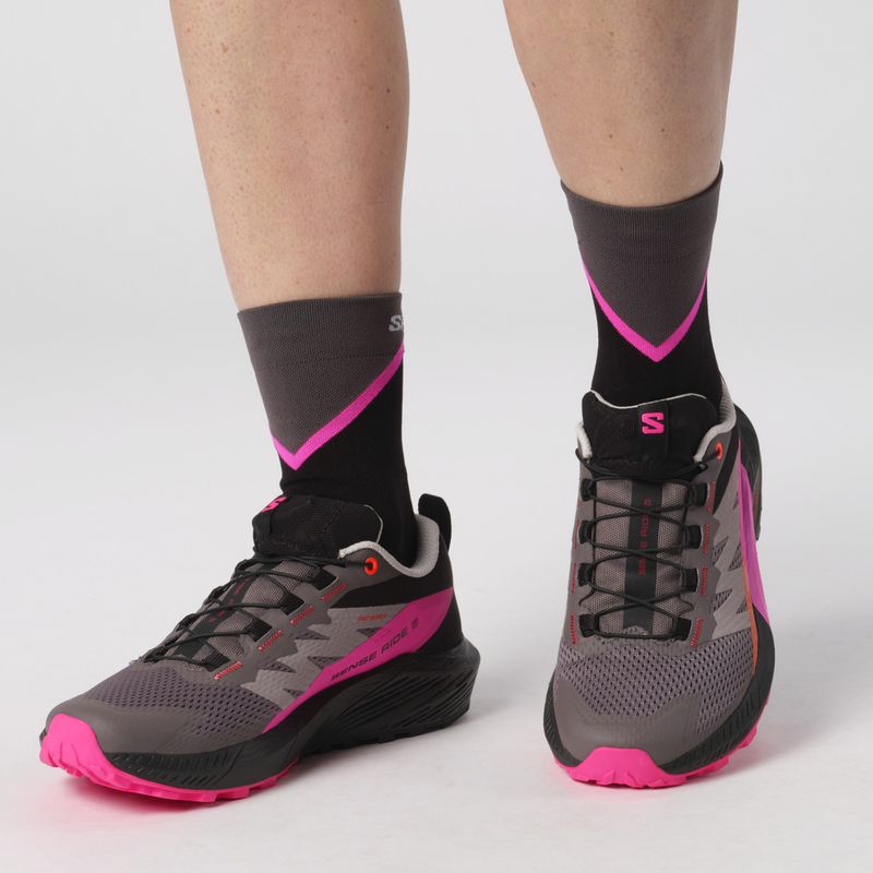 Dámska bežecká obuv Salomon Sense Ride 5 plum kitten/black/pink glo 11