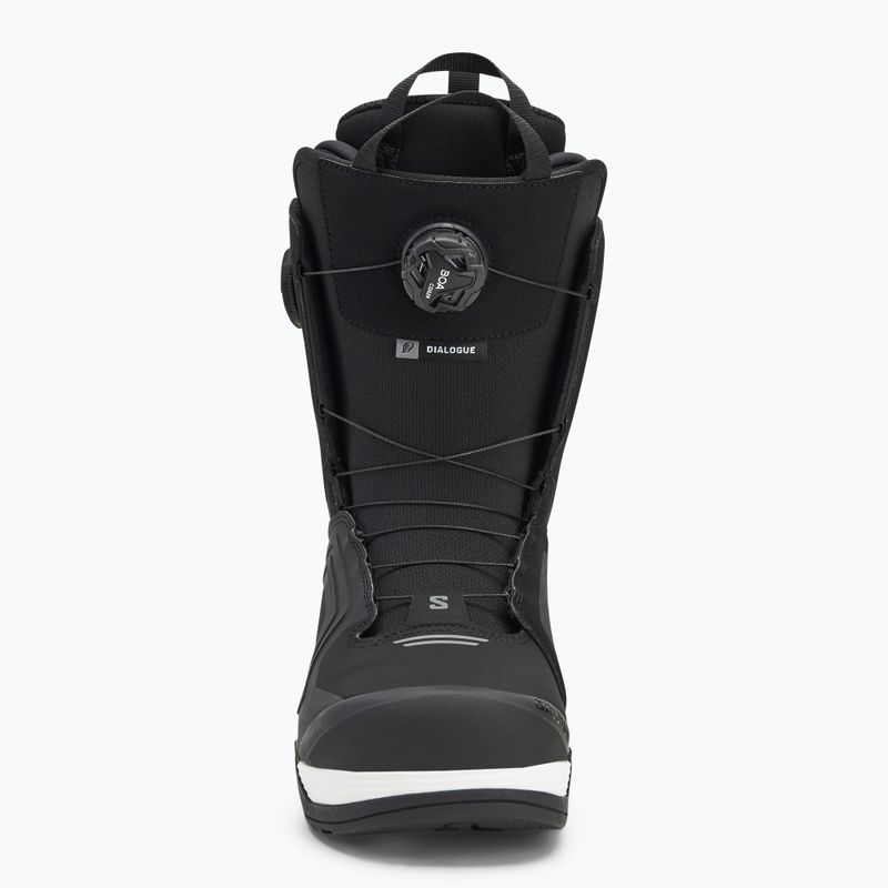 Pánske topánky na snowboard Salomon Dialogue Dual Boa black/black/white 3