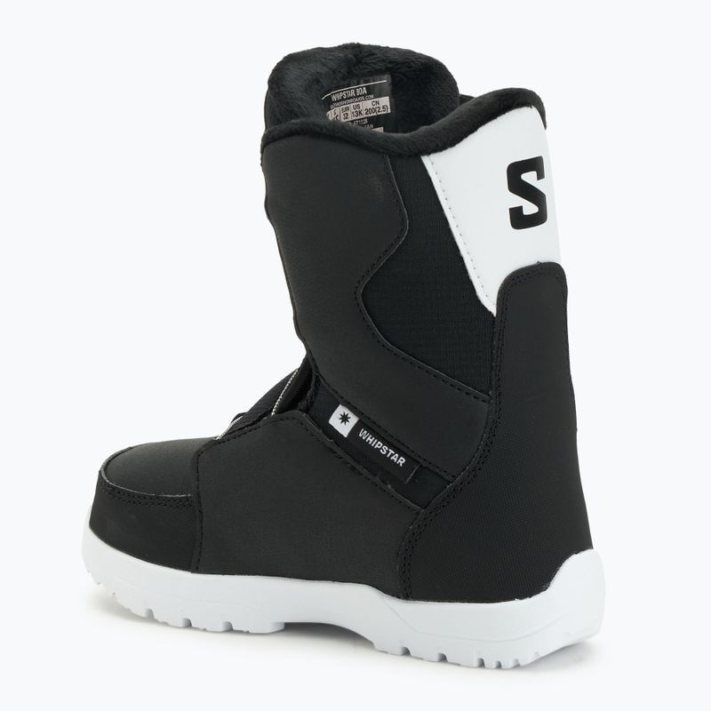 Detské snowboardové topánky Salomon Whipstar Boa Jr black/black/white 2