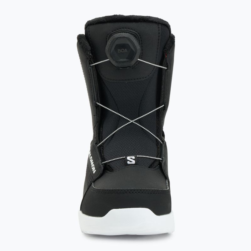 Detské snowboardové topánky Salomon Whipstar Boa Jr black/black/white 3