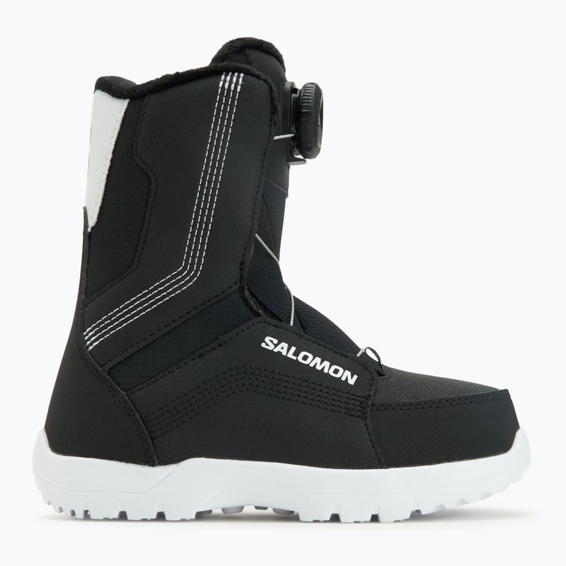 Detské snowboardové topánky Salomon Whipstar Boa Jr black/black/white 5