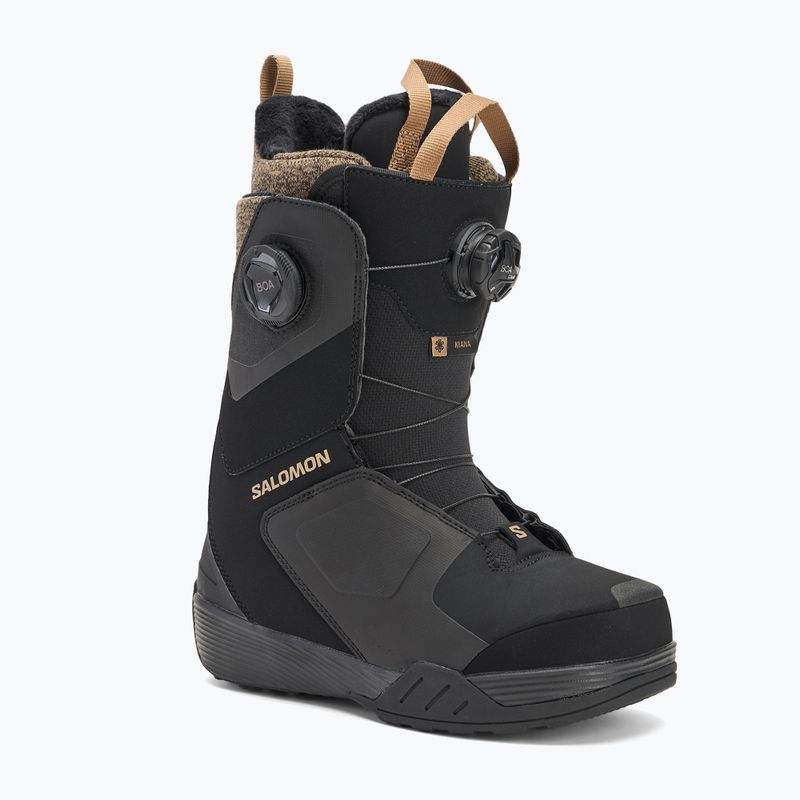 Dámske topánky na snowboard Salomon Kiana Dual Boa W black/black/sepia tint