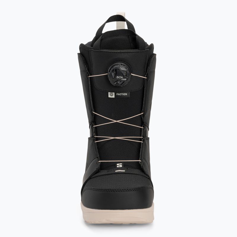 Pánske topánky na snowboard Salomon Faction Boa black/black /rainy day 3