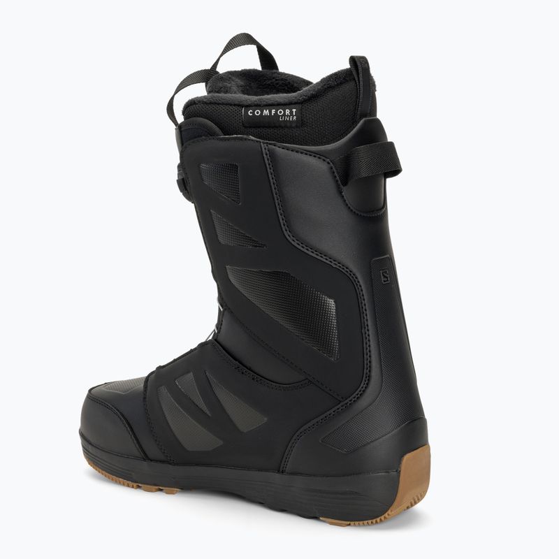 Pánske topánky na snowboard Salomon Launch Boa SJ Boa black/black/white 2