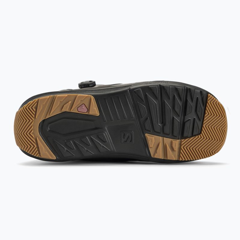 Pánske topánky na snowboard Salomon Launch Boa SJ Boa black/black/white 4