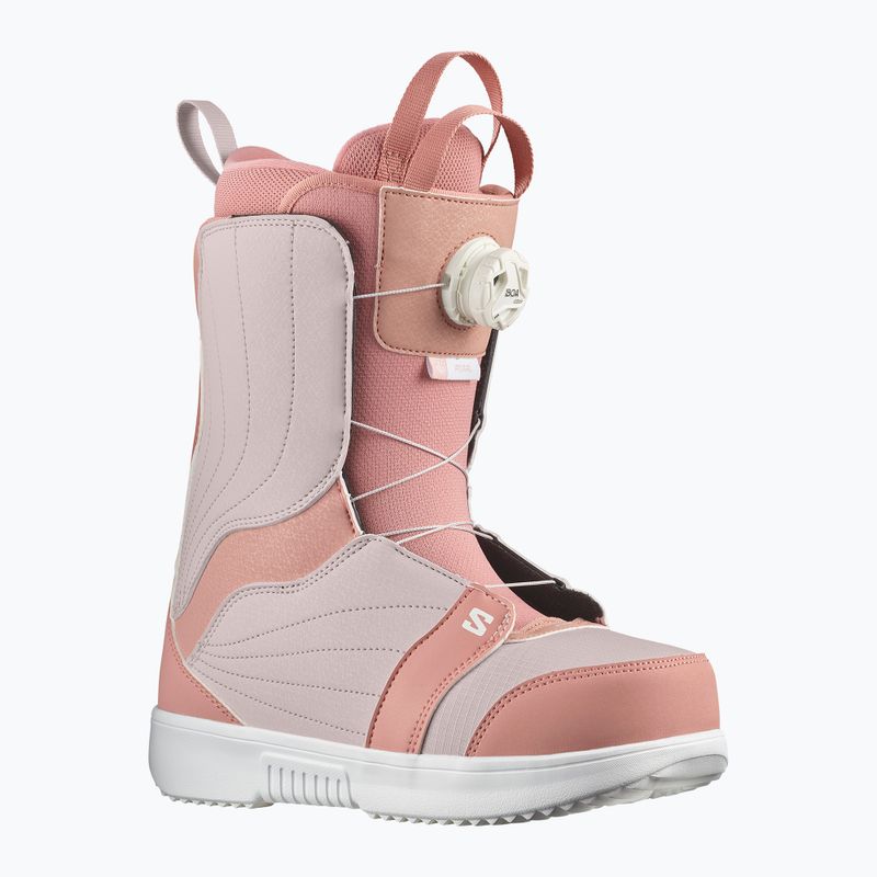 Dámske topánky na snowboard Salomon Pearl Boa ash rose/lilac ash/white 6