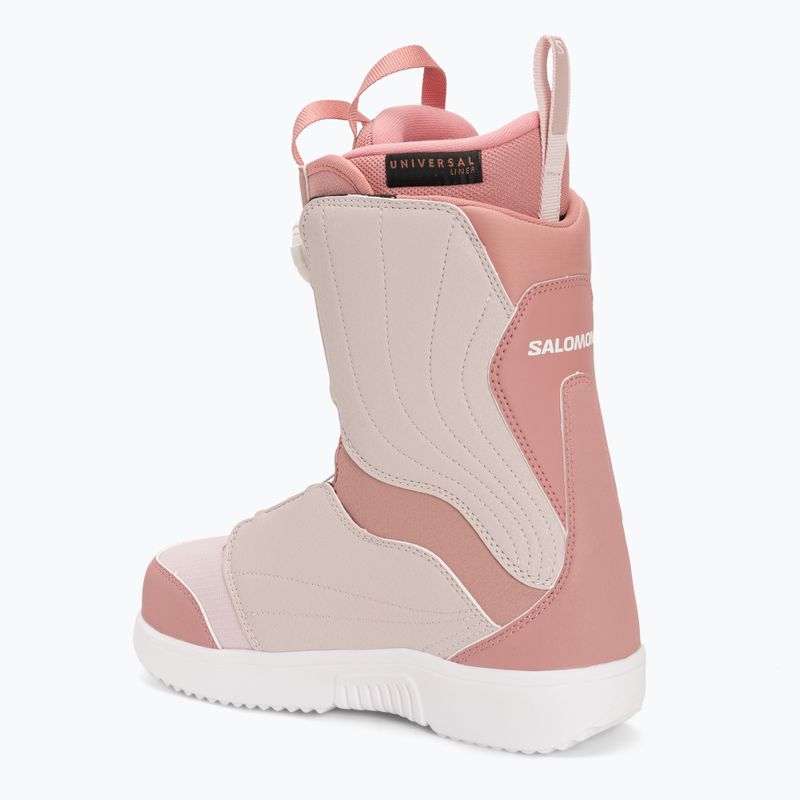 Dámske topánky na snowboard Salomon Pearl Boa ash rose/lilac ash/white 2