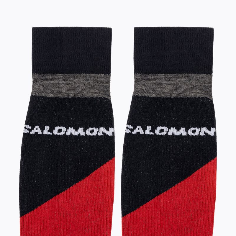 Salomon S/Access lyžiarske ponožky beluga/grenadine/black 4