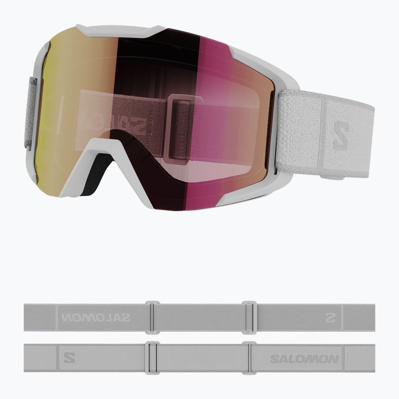 Lyžiarske okuliare Salomon XV white/ruby 2