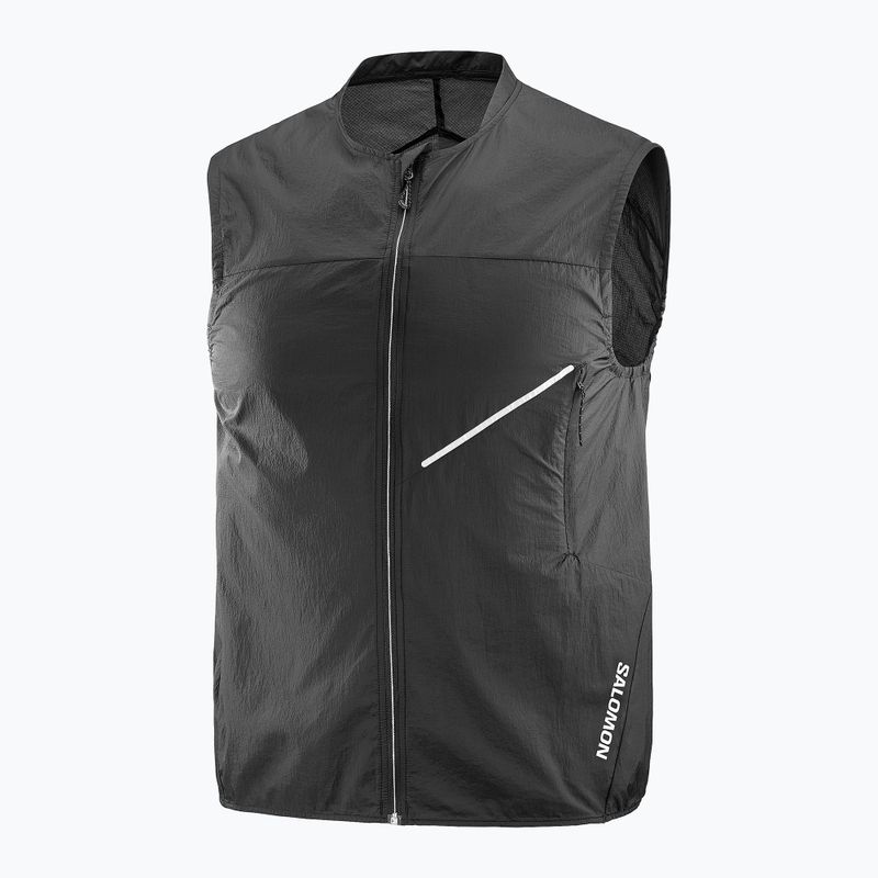 Pánska bežecká vesta Salomon Sense Aero Wind deep black 6