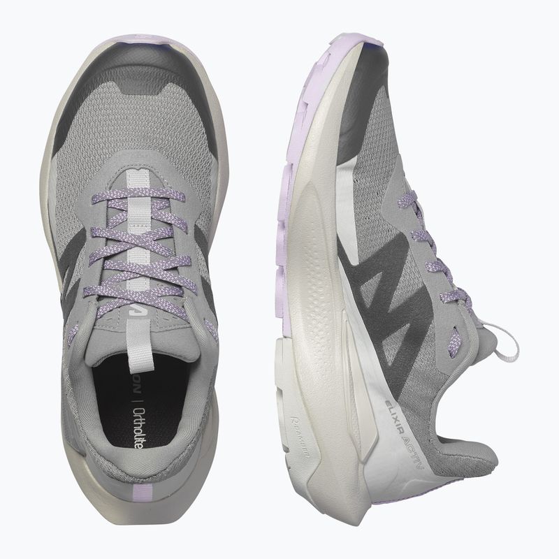Dámske turistické topánky Salomon Elixir Activ GTX shskin/glacier gray/opetal 12