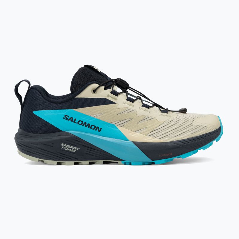 Pánska bežecká obuv Salomon Sense Ride 5 alfalfa/carbon/peacock blue 2